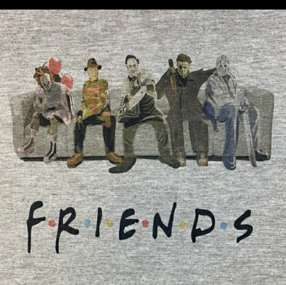 Horror Friends Gray T-Shirt๐๐ - Picture 3 of 4